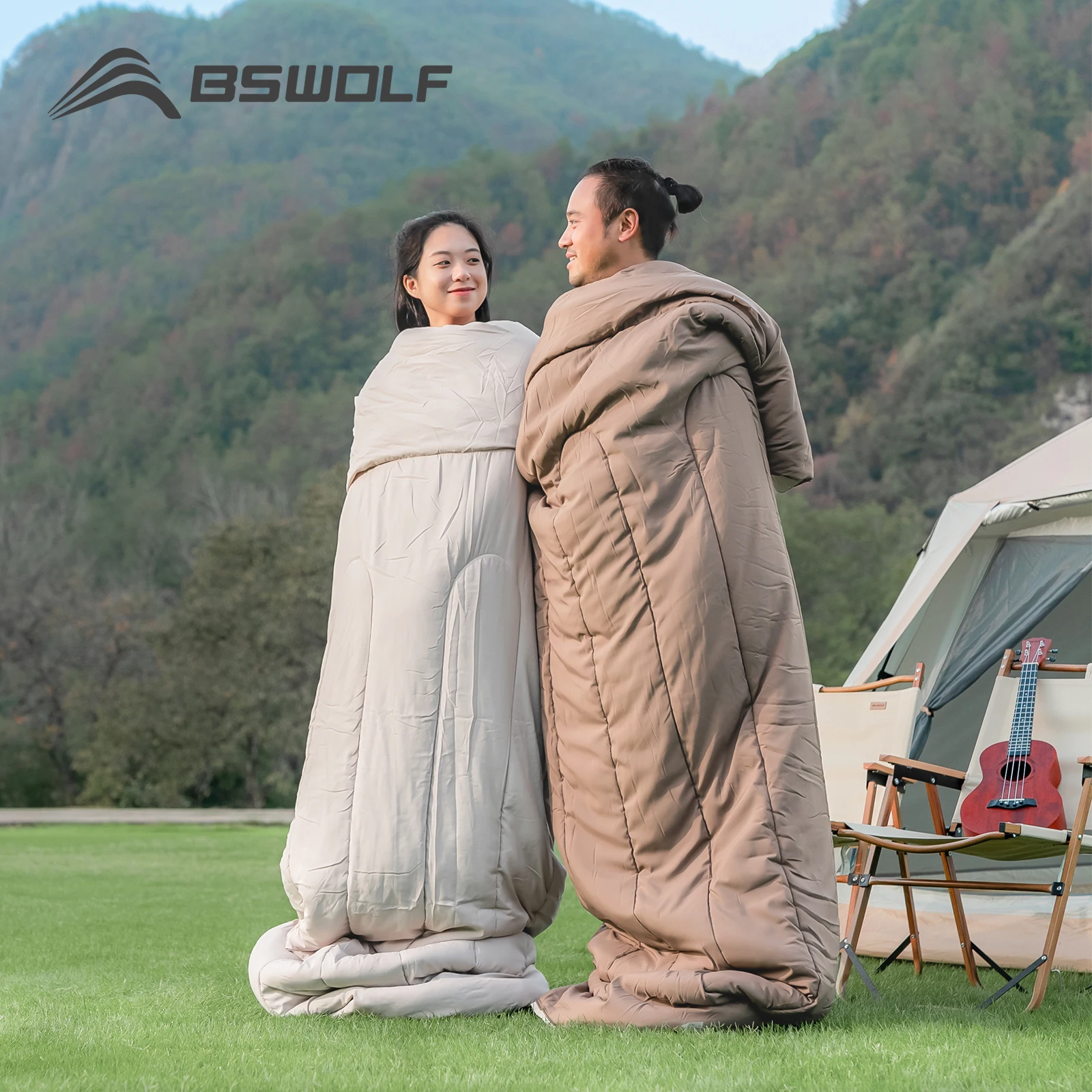 2-Person Detachable Camping Sleeping Bag 6