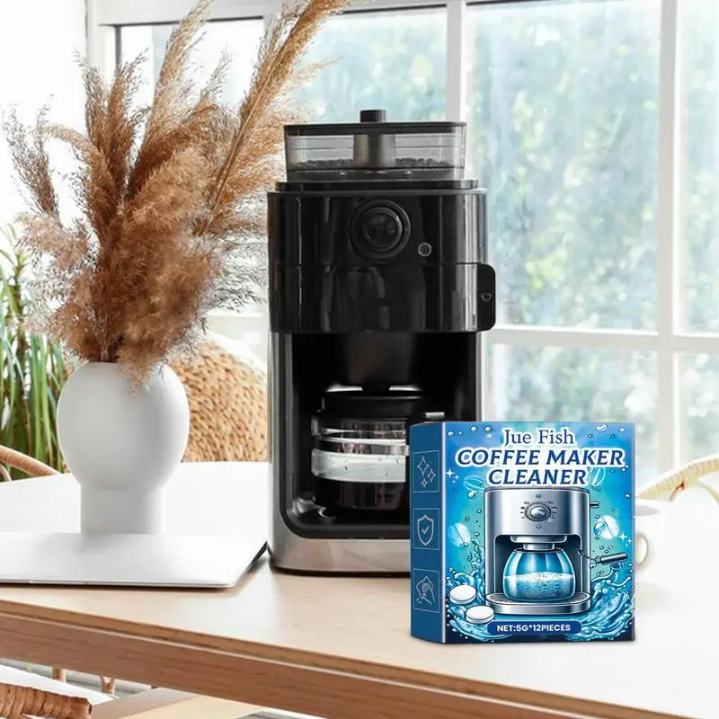 Coffee Machine Descaling Tablets 12pcs Effervescent Cleaner