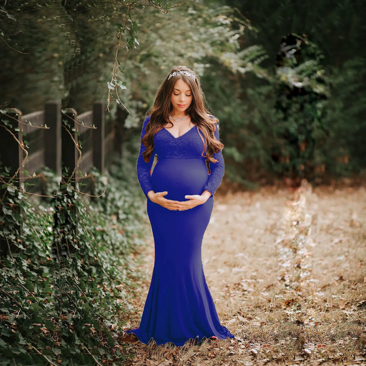 Classic Maternity Photography Props Maternity Dresses Off Shoulder Maternity for Photo Shoots Women Pregnancy Dresses 11 S7c2bc698e6a1498bb294822489cd6b50D