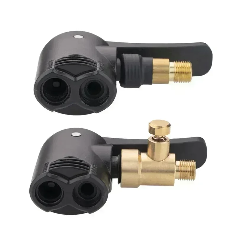 Bicycle Air Nozzle Brass Portable Tire Chuck Pump Valve Connector Adapter Bike Tyre Wheel Valves Part Inflatable Pumps