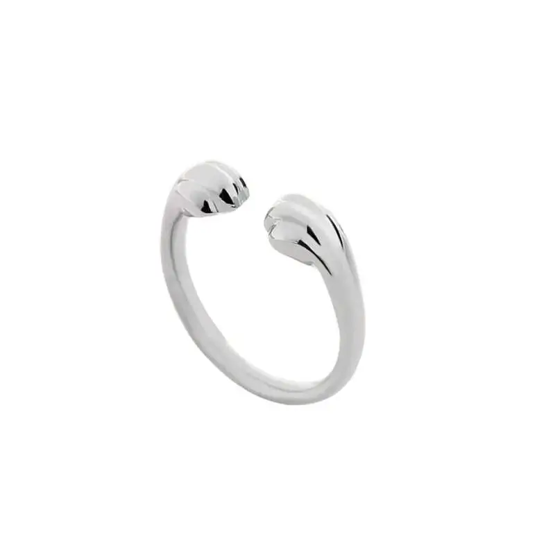 Anello stampato con artiglio di gatto da donna, stile moda 2025, argento_voghion.com