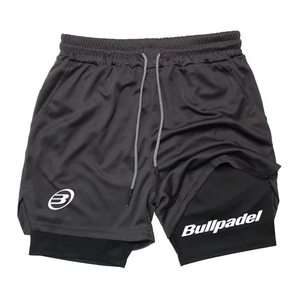 New Men's Padel Sport Shorts Summer Male Breathable Tennis Shorts Quick-Drying Badminton Trousers Outdoor Running Sportwear 2