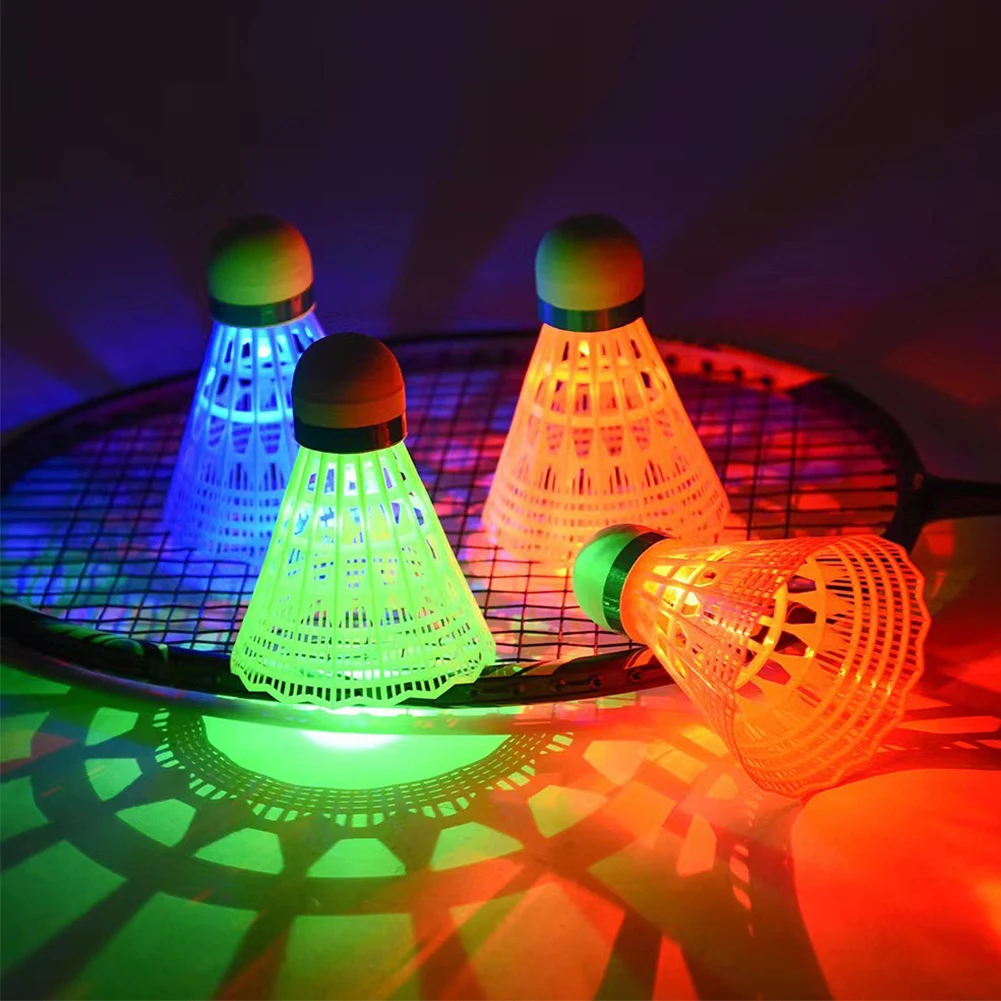 1PC LED Luminous Nylon Badminton Elastic Foam Ball Head Durable Windproof Recreational Training Special Ball