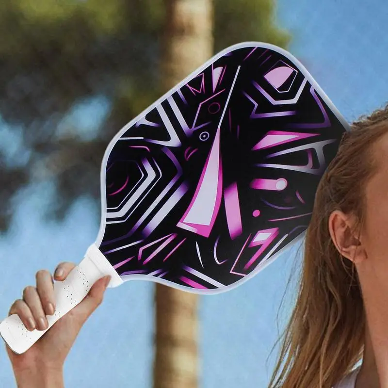 LED Pickleball Paddles LED Fiberglass Lightweight Pickleball Racket Outdoor Supplies Comfortable Grip Anti-Slip Honeycomb Core