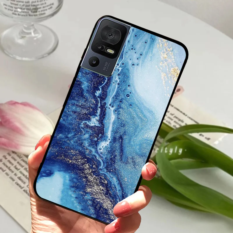 Sleek Black Bumper Silicone Soft TPU Phone Case - Protective Fashion Cover 2023
