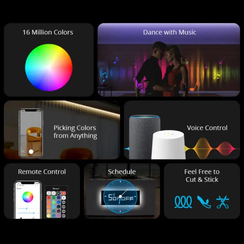 Ewelink Rgb Smart Lamp, Sonoff Rgb Controller, Wifi Lamp Strip