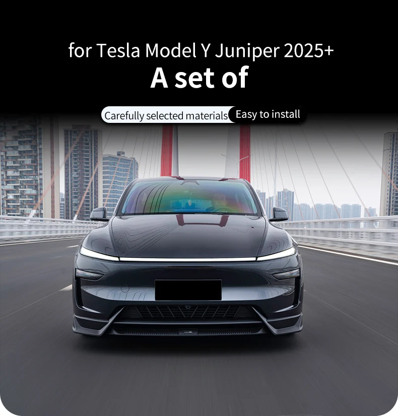 Wholesale ABS Sport Body Kit for Tesla Model Y 2025+ Juniper Front Lip Side Skirts Rear Diffuser Upgrade Accessories
