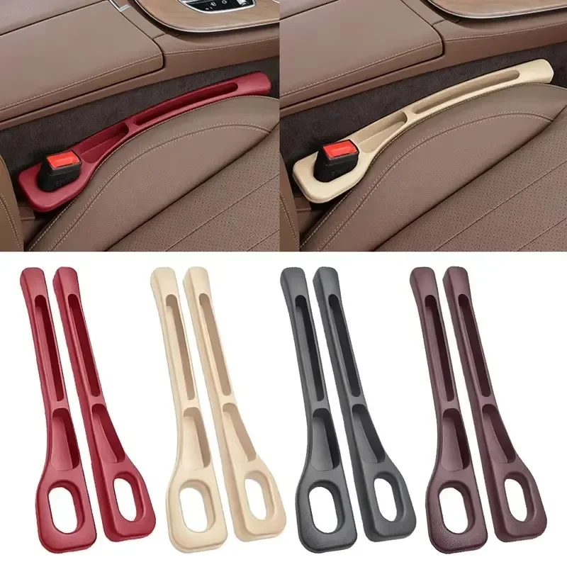 2Pcs Car Seat Gap Filler Seat Crevice Storage Box Bag Between Seats Console Organizer Decoration Interior Auto Accessories