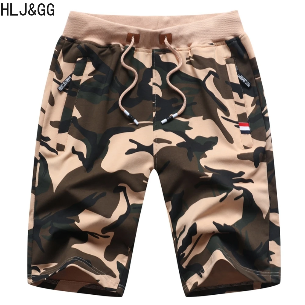 HLJ&GG Summer Camouflage Shorts Casual Camouflage Sweatpants Oversized Shorts for Man High Quality Male Sports Fitness Shorts