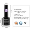 MIZHSE 18ml Nail Gel  Polish No Wipe Top Coat Base Coat Nail Lacquer UV Gel Sealing Shining Clear Nail Gel Diamond Matte Topcoat 4