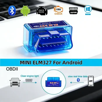Mini Scanner ELM327 V2.1 OBD2 per Android, Strumento Diagnostico Auto ELM 327 V1.5, Lettore di Codici OBD II