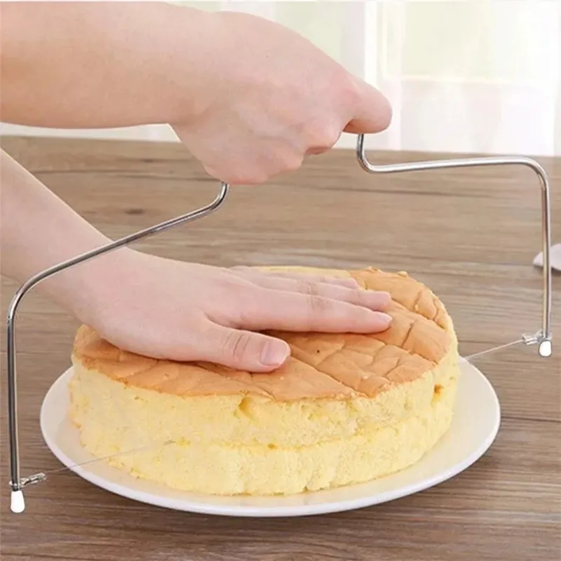 높이 조절 가능한 라인 케이크 컷 슬라이서, 스테인레스 스틸 케이크 장식 몰드, DIY 제빵기 주방 요리 도구