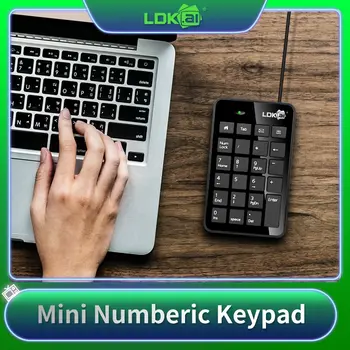 XKB-01Universal 숫자 키패드 USB 와이어 미니 숫자 키보드 키캡, 노트북 데스크탑 PC 컴퓨터 숫자패드 23 키 키보드