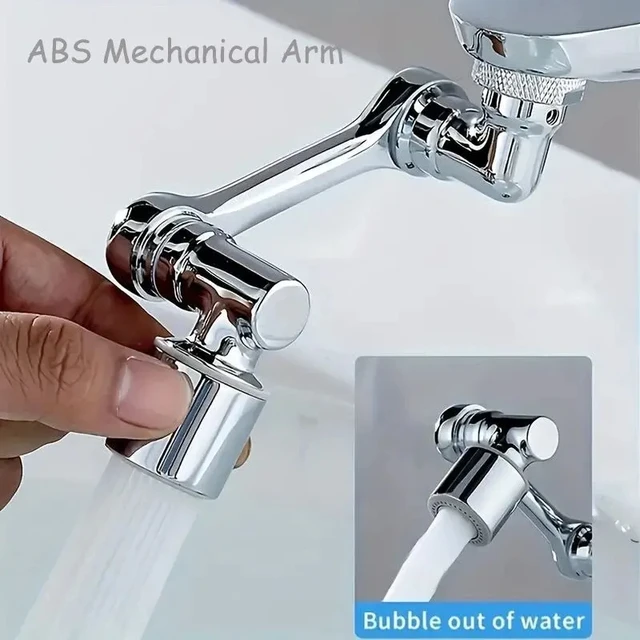 1080° Water Tap Nozzle Rotatable Extension Faucet Sprayer Head Universal Bathroom Tap Extend Adapter Aerator 2 Spray Modes 3