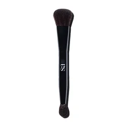 The Ultimate Fluffy Soft Multi - Use Makeup Brush for Buffing, Blending, and Building (The Double Brush)