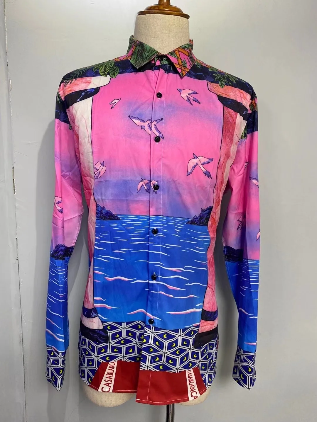 

Модные мужские рубашки w0987 2022, подиумная роскошная мужская одежда известного бренда в европейском стиле для вечеринки