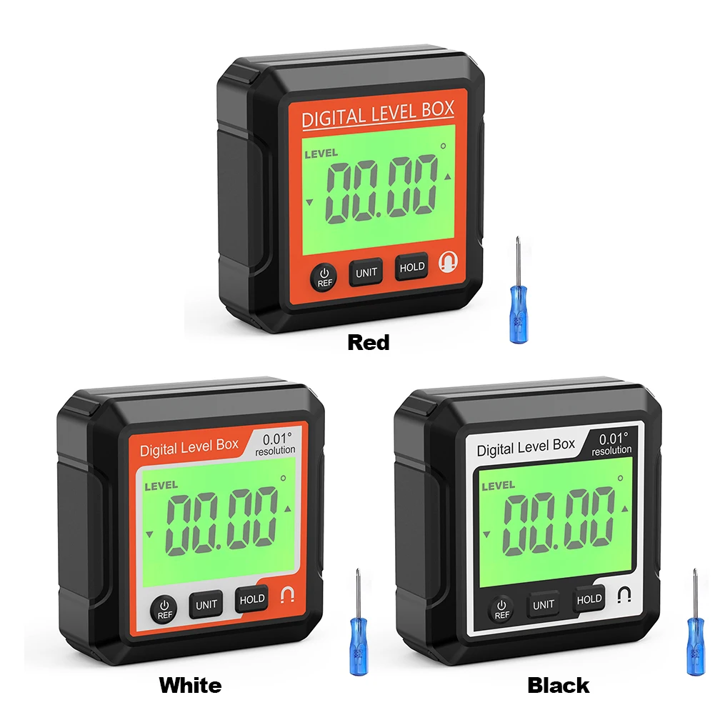Digital Angle Protractor Inclinometer Magnetic Goniometer Angle Gauge Level Angle Finder Angle Cube Level Box Measuring Tools 3
