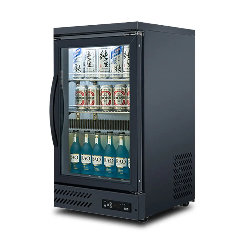 Bar refrigerated cabinet bar beer cabinet embedded air-cooled beverage display commercial single door freezer