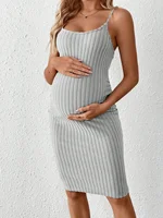 Cristina Knitted Halter Maternity Dress 3