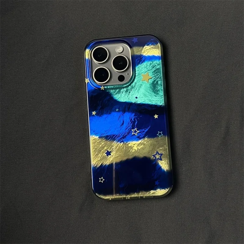 Vortex Pattern Blue Milky Way Star Phone Case