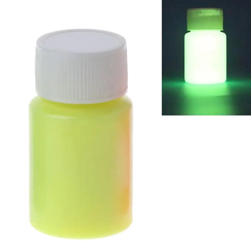8 Colors Long-lasting Luminous Paints Auto Glow Glow in Dark Acrylic Paints Reflective for Artwork Party Supplies
