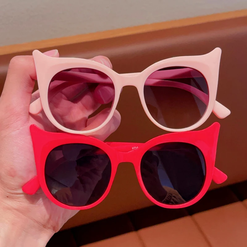 New Children Simple Little Devil Cute Sunglasses UV400 Girls Boys Colors Fashion Protection Sunglasses Kids Sun Glasses kids sunglasses children sunglasses