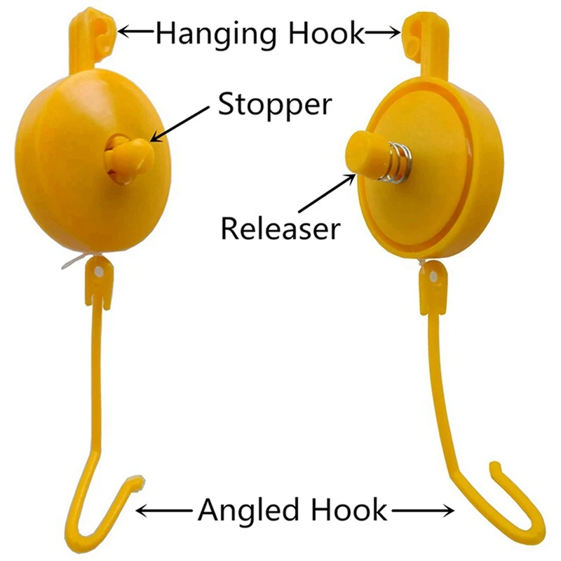 Plant Yoyo Grow Hanger With Stopper Adjustable Indoor Plant Support Yo Yo 30pcs