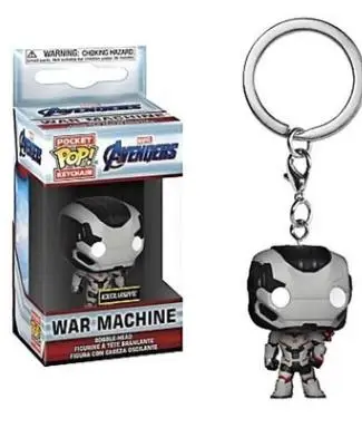 thumbnail image 1 of Funko Pop-llavero de vinilo para niños, muñeco coleccionable de Capitán América, Deadpool, Spiderman, Thanos, Thor, regalo（WAR MACHINE，, 1 of 5