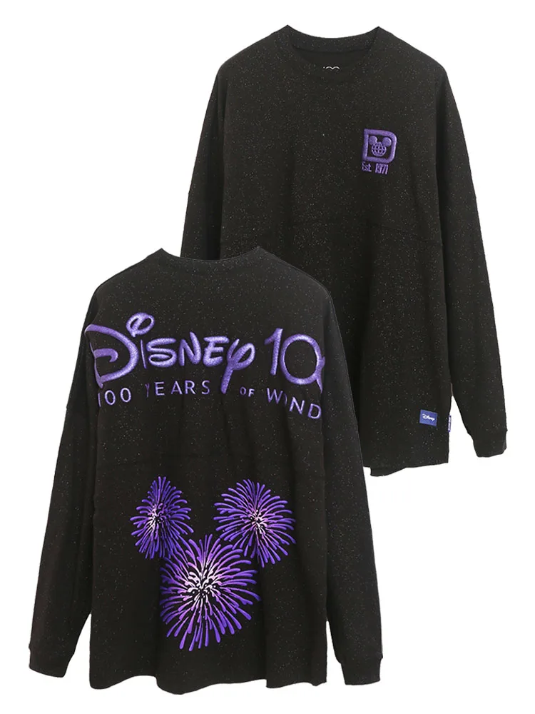 thumbnail image 1 of Disney-Sudadera con estampado de los años de las maravillas para mujer, Jersey holgado con cuello redondo, suéter Unisex para parejas, 100th Anniversary Wish, 100, 1 of 3