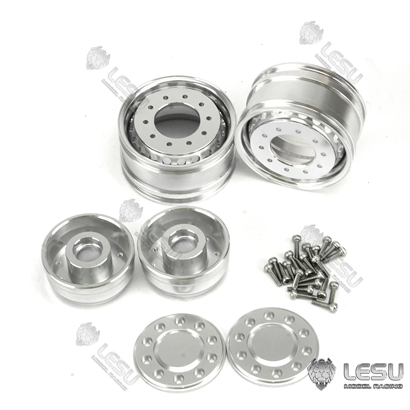 

LESU Front Wheel Hub For 1/14 DIY Tamiyay RC Truck Model Axle Hex Brake W-2042 Outdoor Toys TH10256