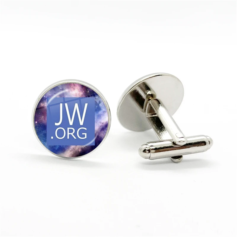 2023 스팀펑크 JW.ORG 커프스 단추, 스팀펑크, 여호와의 증인, 유리 돔 커프스, 쥬얼리 수제 선물, 라운드 셔츠 커프스, 신제품