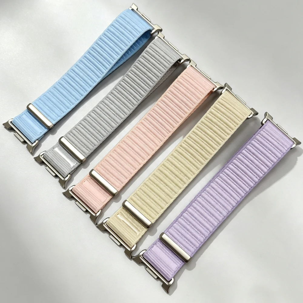 Braided Nylon Loop Strap for Smartwatches - Soft, Comfortable, and Durable Bracelet Band