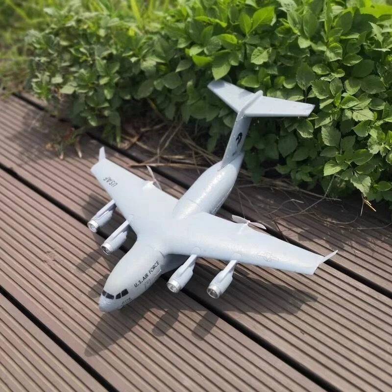 New Remote Control Us C17 Transport Aircraft Remote Control Glider Fixed Wing Epp Foam Aircraft Children'S Remote Control Toy 2