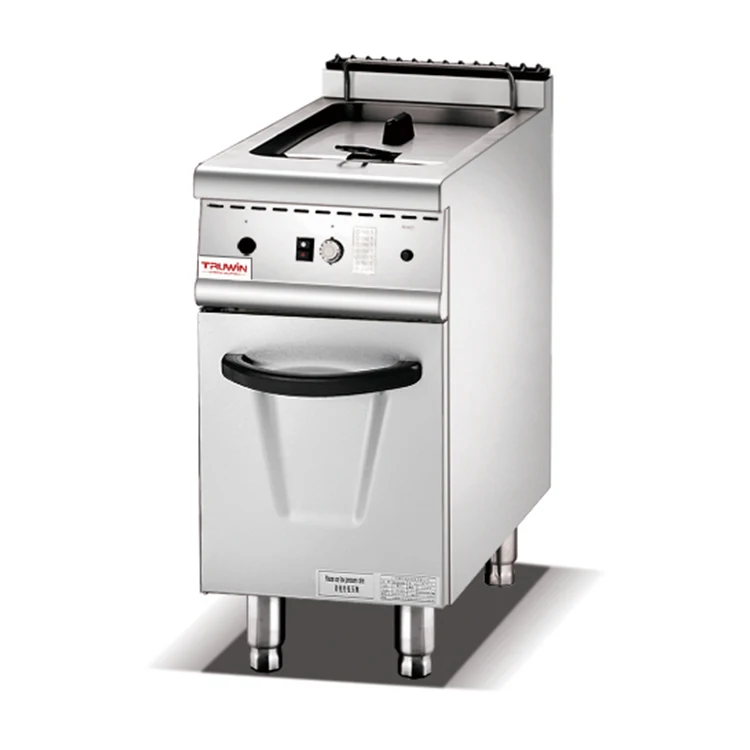 18L Industrial Gas Fryer 1 Tank Gas Frying Machine With Cabinet