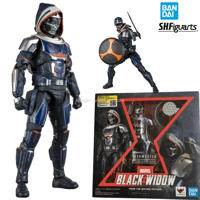 In Stock Original Bandai Shf Black Widow Taskmaster Action Figure