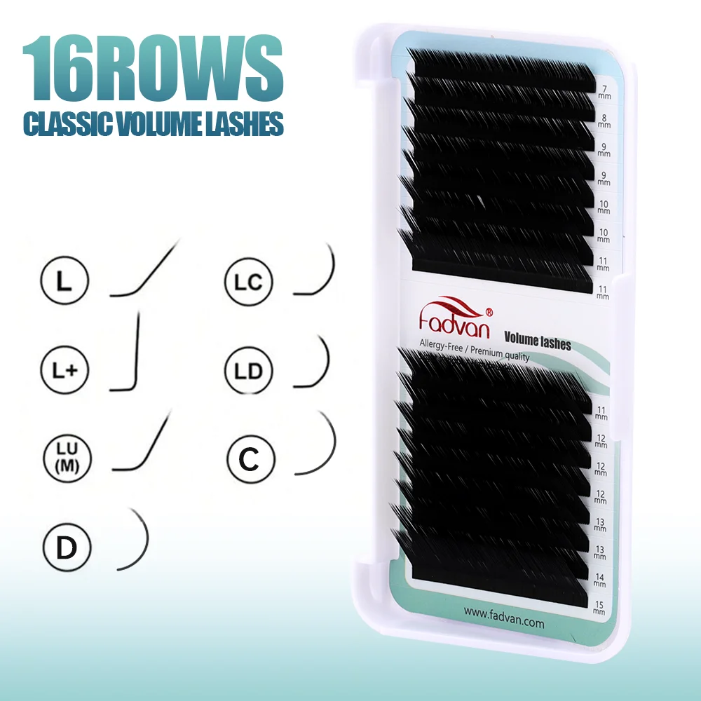 16 Rows Classic Eyelashes Extensions Faux Mink Lashes Eyelash Extensions C/D Curl Natural Soft Individual Lash,eyelash extension,eyelash extensions,eyelash extension lashes,fake eyelashes,false eyelashes