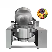 Marmite de Cuisson Industrielle avec Agitateur, Marmite Basculante Commerciale 100-600L, Marmite de Cuisson Entièrement Automatique pour Légumes et Fruits 5