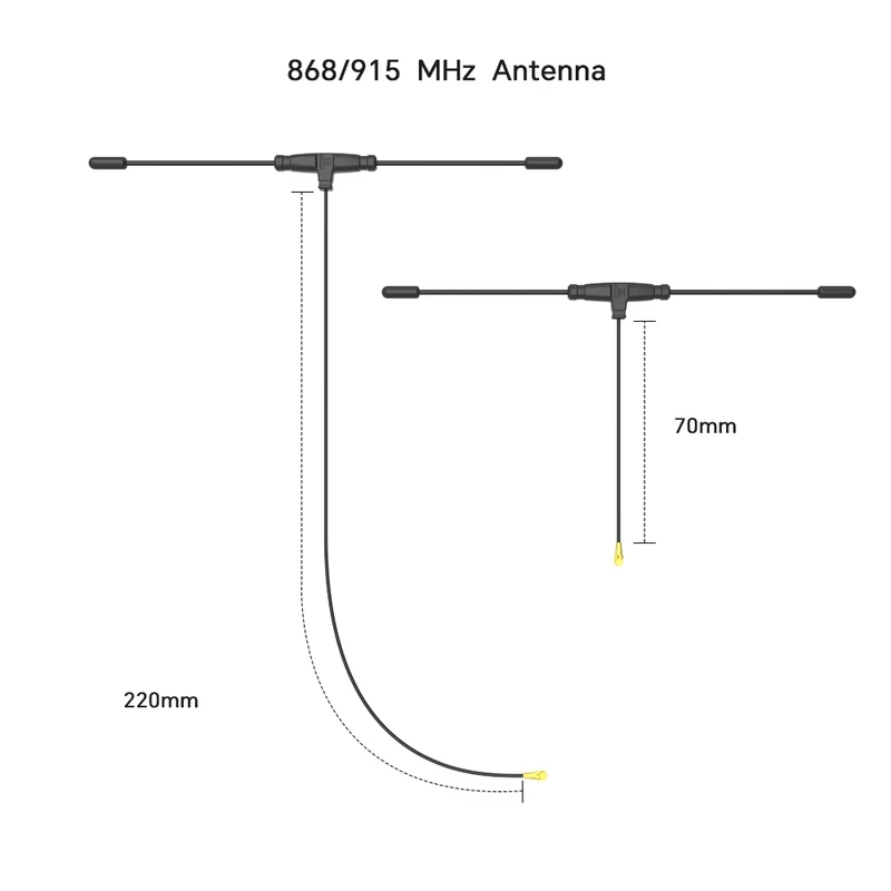 ExpressLRS ELRS 868 900MHz / ELRS 2.4G 수신기 / TX 모듈 (70mm / 40mm / 220mm 안테나 포함) / Commando 8 FPV용 스틱