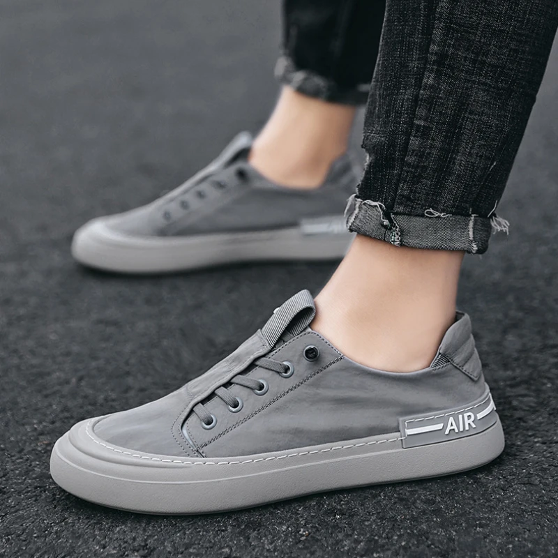 

Men Shoes Ice Silk Sneakers Shoes for Men 2023 New Breathable Sport Casual Shoe Slip on Men Sneakers Platform Vulcanized Loafers