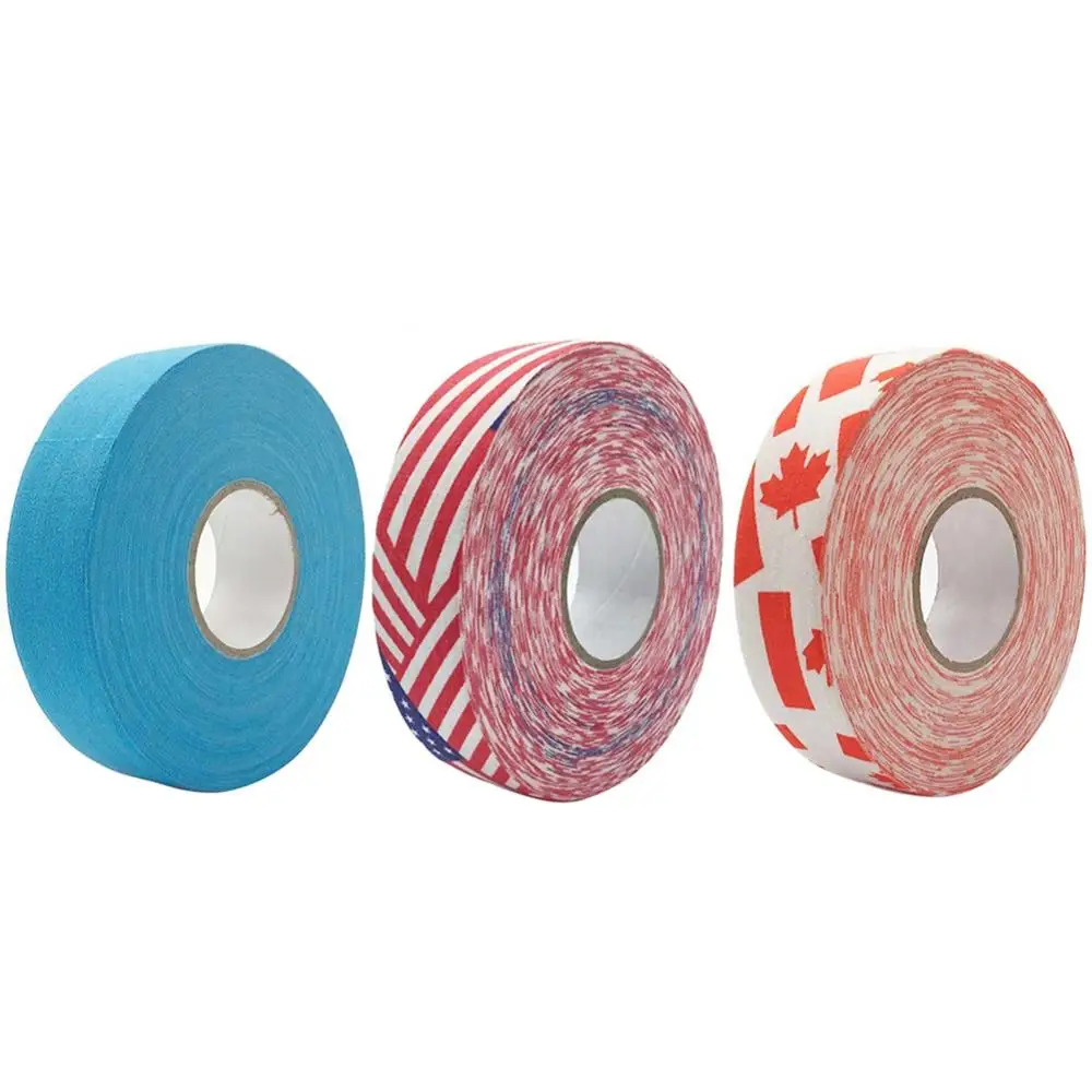 Colorful Safe Hockey Stick Tape 1Pc 2.5mm x 25m Multipurpose Sport Safety Cotton Cloth Enhances Ice field Hockey badminton Golf