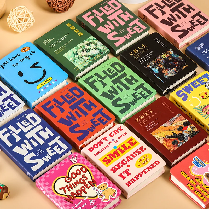 

Retro hardcover notebook A7, high appearance cartoon mini portable pocket book.