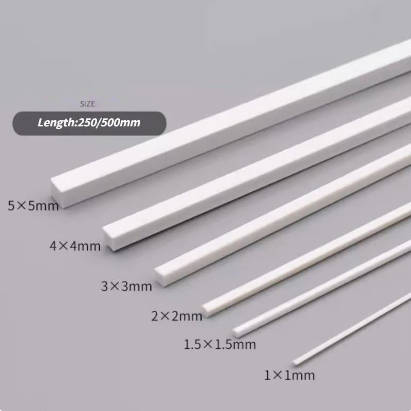 Plastic Abs Lavorazione Tubi ABS Quadrati 10x10x250mm - Confezione Da 20 Pezzi Per Modellismo E Fai Da Te Tubi Abs 10x10mm 250mm - Foto 10