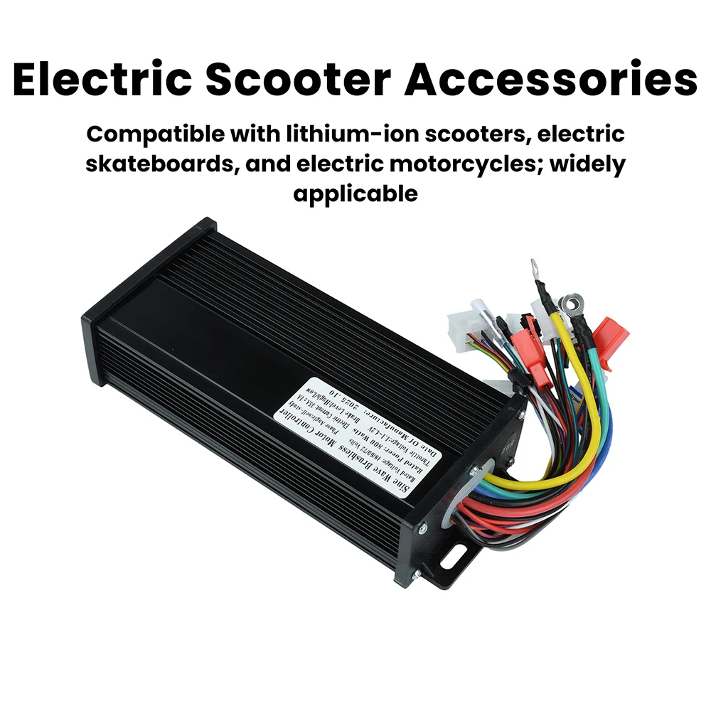 Sine Wave 800W 48-72V Electric Bike DC Brushless Motor Controller Speed Motor for E-Scooter Part