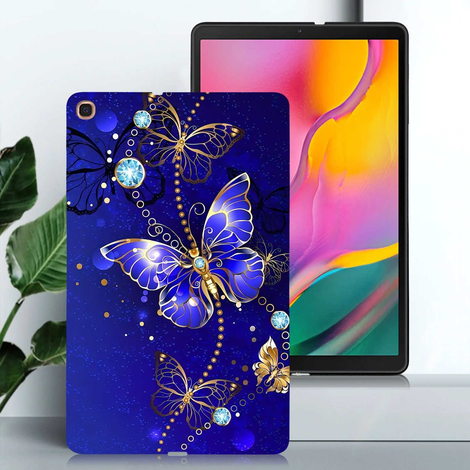 Silicone Protective Tablet Case - Black TPU Back Cover