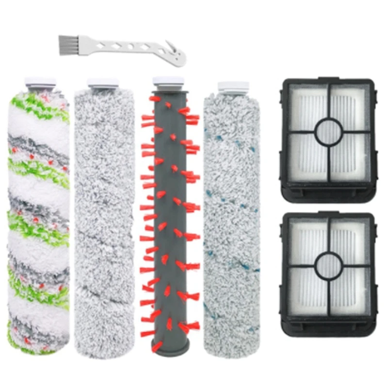 

2554A Filter Roller Brush Kit For Bissell Crosswave Cordless Max Series 2554 2590 2593 2596 Wet Dry Vacuum Cleaner Parts