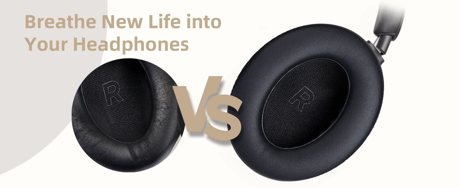 KUTOU Ear Pads Cushion for Bose QuietComfort Ultra QC Ultra Headphone Replacement Earpads Leather Soft Foam Cover Earmuffs