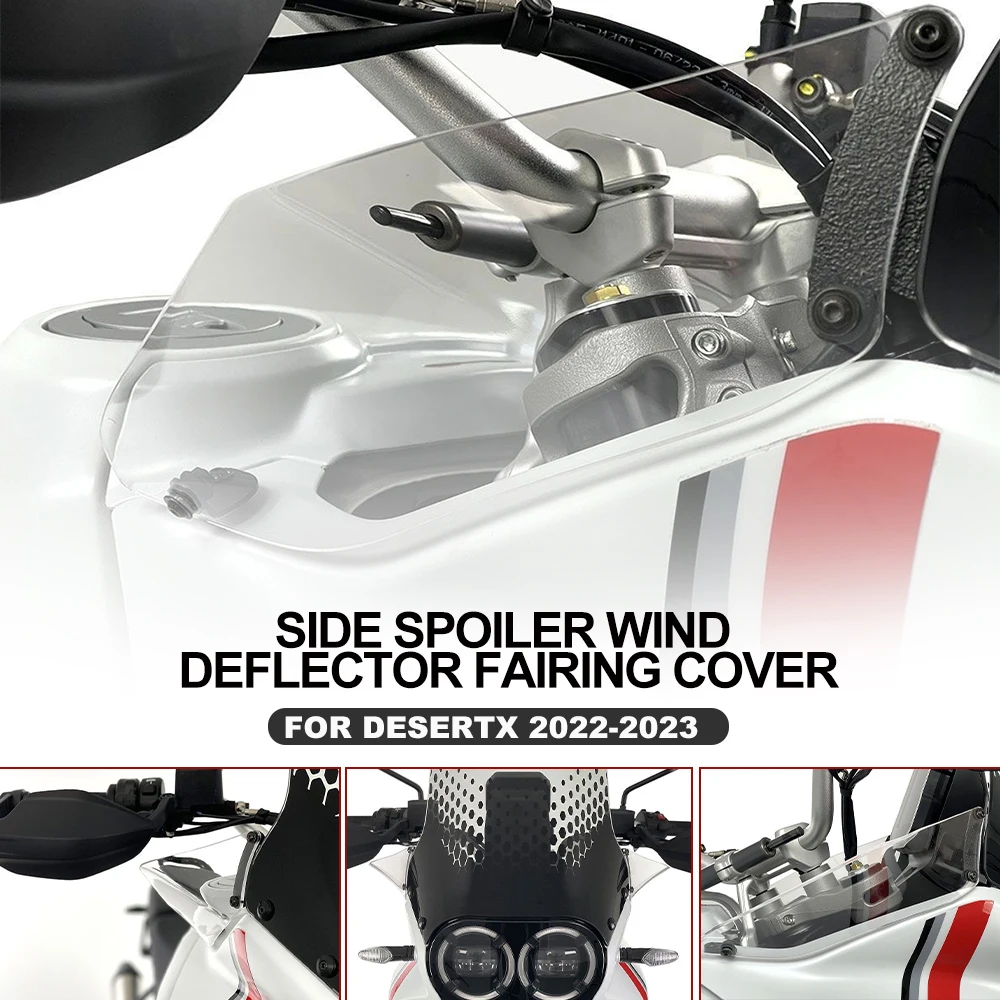 

2023 Deser TX Fairing Side Wing Deflector Motorcycle Windshield Spoiler Air Deflector For Ducati DesertX 2022-2023 accessories