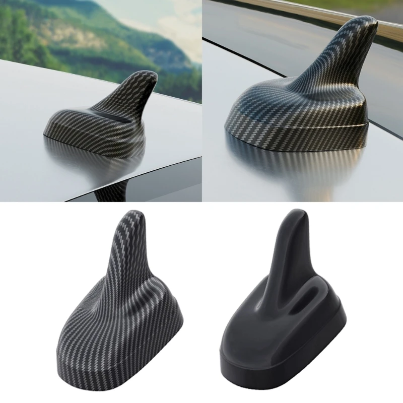 

Universal Carbon Fiber Car Roof Top Mount Fins Auto Radio Signal Aerial Antenna Cover Waterproof Fin Vehicle Truck Decoration