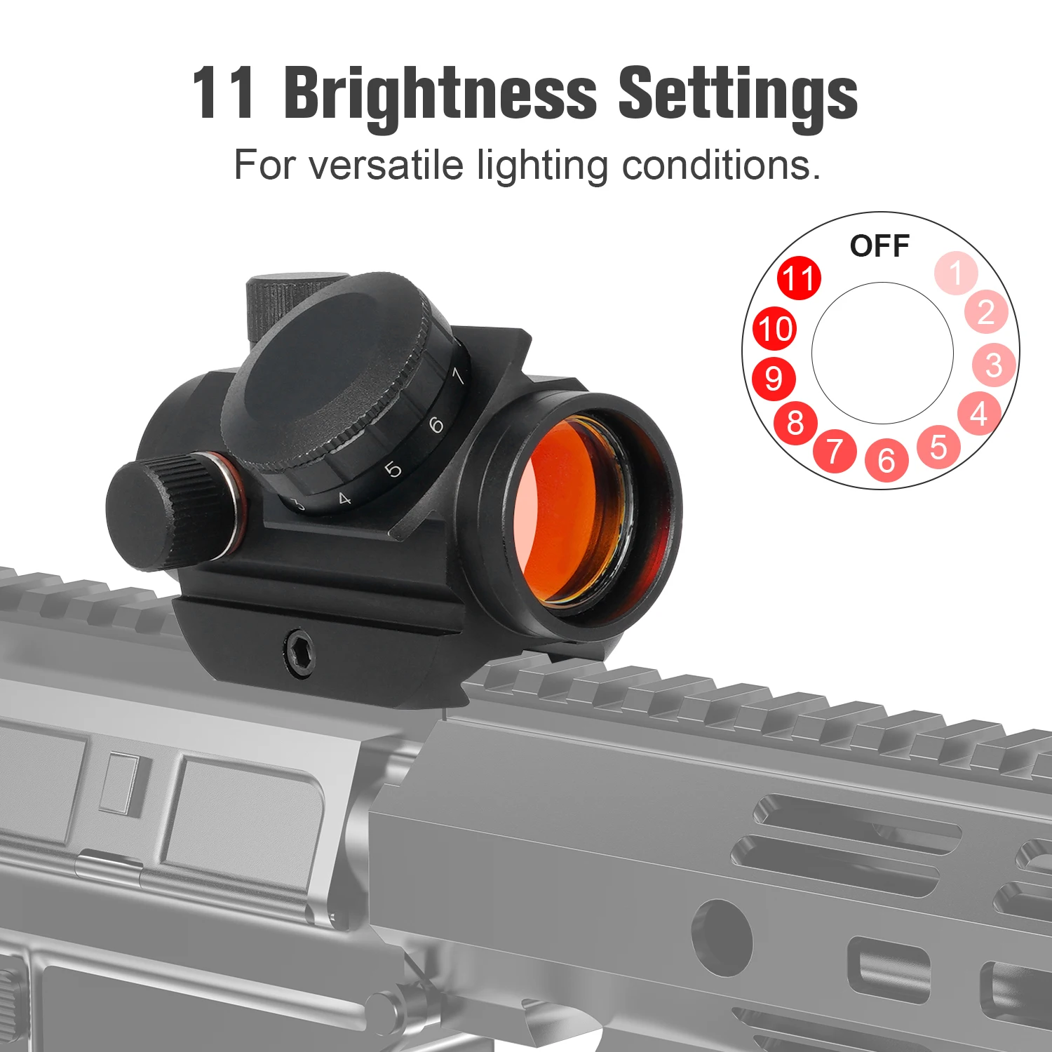 3 MOA red dot sight 1X20mm optical toy sight for toy use
