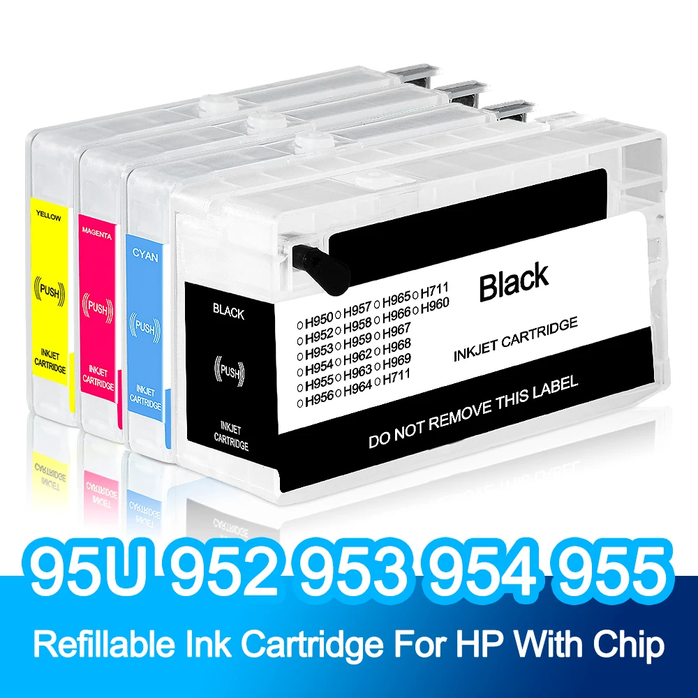 95U952953954955RefillableInkCartridgeWithPermanentChipforHPOfficeJetPro7720.jpg